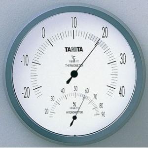 タニタ TT-492-GY 直径14cm 温湿度計 Nグレー TANITA