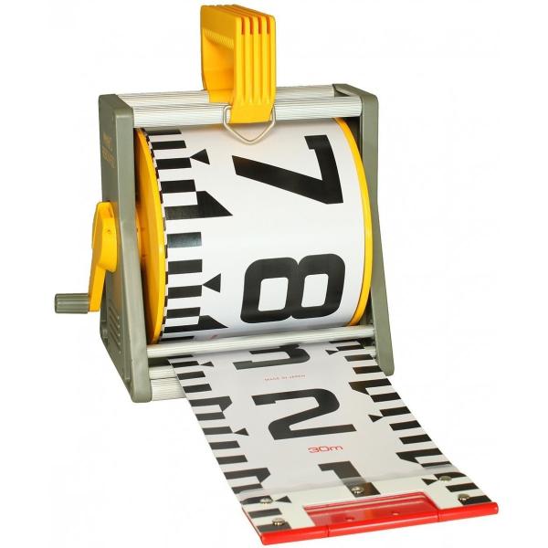 ヤマヨ 現場記録写真用巻尺 リボンロッド両サイド 150mm幅-E1 30m　 ケース入り　R15A...