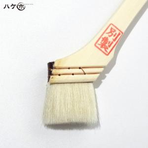 刷毛 ハケ ニス刷毛 白毛別製 40mm|白山...の詳細画像2