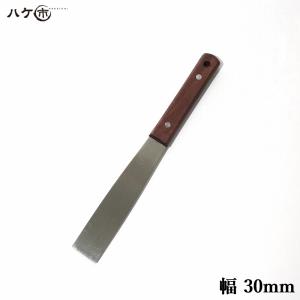 ステンレス 柄付 金ベラ イーグル印 直型 30mm 1個