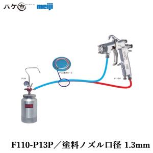明治 スプレーガン+圧送タンク+ホースセット スプレーマンセット F110