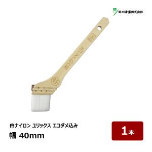 好川産業 刷毛 白毛 平和 15号 幅 40mm 1本 ｜ 10844 マルヨシ ハケ は