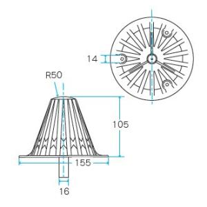 塩ビストレーナーキャップ タテ引 NH-15T...の詳細画像1