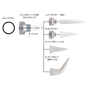 山本製ジャンボカートノズル用　J1アダプター｜hakeya