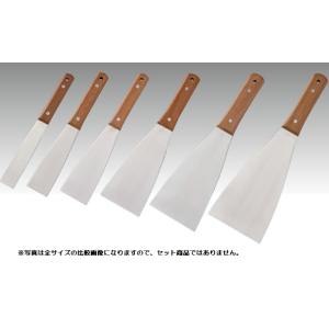 ステンレス柄付金ヘラ (刃厚 1.0ミリ) 30mmの詳細画像1