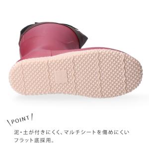 長靴 レディース 農業専用 ロング フード付き...の詳細画像4
