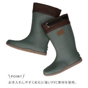 長靴 メンズ 農業専用 ロング フード付き 防...の詳細画像5