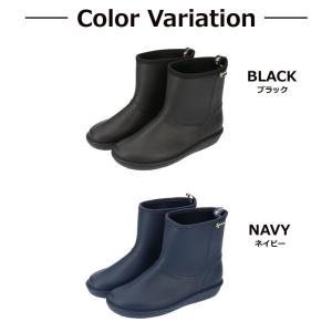 モズ レインブーツ レディース moz ブラッ...の詳細画像3