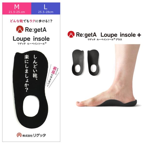 リゲッタ インソール レディース メンズ 中敷き ハーフ かかと用 薄型 疲れない 立ち仕事 アーチ...