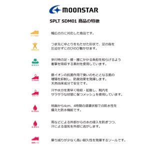 ムーンスター スニーカー メンズ 防水 4E ...の詳細画像3