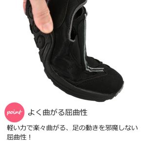 レディース モック スニーカー 黒 軽量 厚底...の詳細画像5