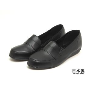 レディース 4E 幅広 スリッポン 日本製 ストレッチ 履きやすい 脱ぎ