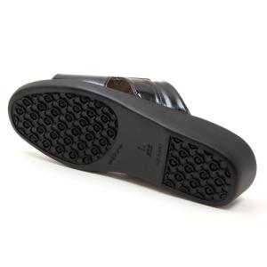 メンズ 前あき ヘップサンダル 日本製 ブラックの詳細画像3