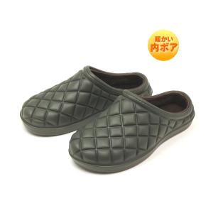 メンズ  軽量  EVAサンダル 内ボア  ウォームサンダル  カーキ (アウトレット)