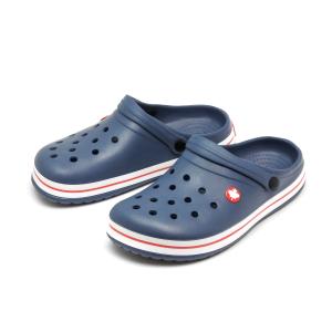 メンズ 軽量  EVAサンダル 2WAYストラップ ライン入り　ネイビー