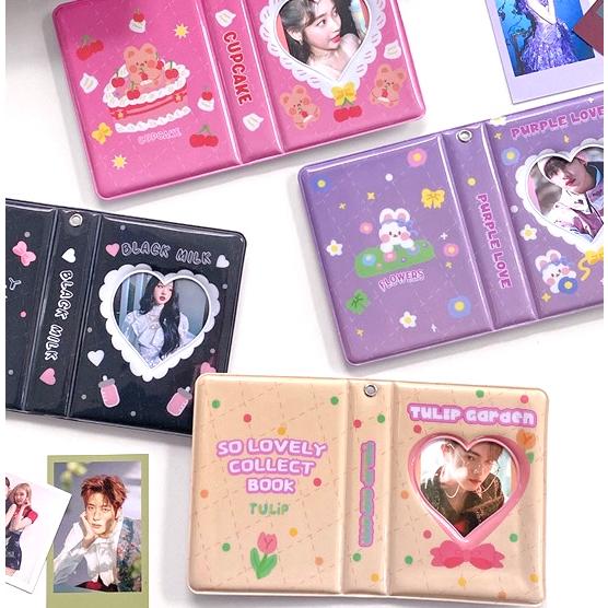コレクトブック　ミニ　小さめ　アルバム　韓国　雑貨　文房具　写真　トレカ　カード　チェキ　可愛い　か...