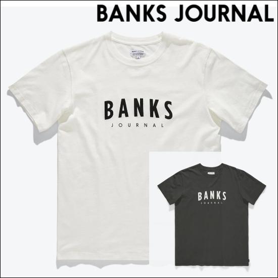 バンクス Tシャツ BANKS JOURNAL DISPATCH FADED TEE ブラック ホワ...