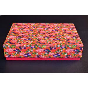 超豪華版A4サイズ友禅和紙文庫花扇、A4クリアファイル、A4箱、収納