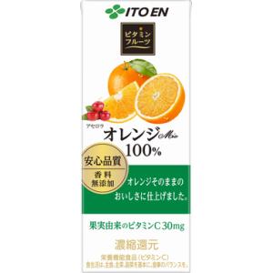 【ビタミンフルーツ オレンジMix 100% 紙パック 200ml×24本入】伊藤園　まとめ買い　オ...