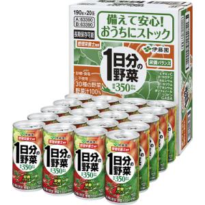 【1日分の野菜 缶 190g×20本入】伊藤園　まとめ買い　野菜ジュース　野菜汁100％飲料　ストッ...