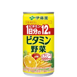 【ビタミン野菜 缶 190g×20本入】伊藤園　まとめ買い　野菜ジュース　野菜　ビタミン　管理栄養士...