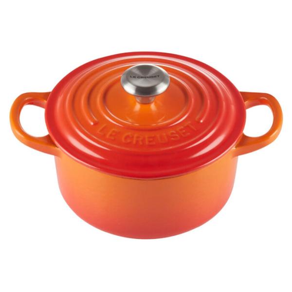 【シグニチャー ココット・ロンド 14cm / オレンジ】LECREUSET / ルクルーゼ　鍋　1...