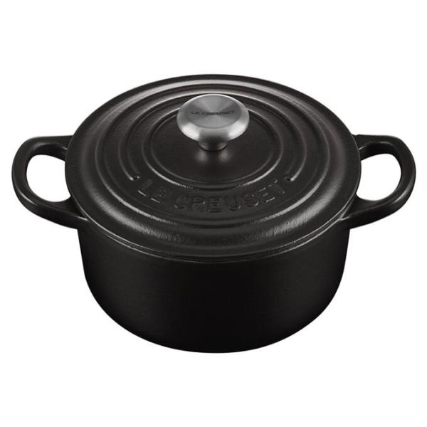 【シグニチャー ココット・ロンド 14cm / マットブラック】LECREUSET / ルクルーゼ　...