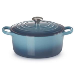 【シグニチャー ココット・ロンド 22cm / マリンブルー】LECREUSET / ルクルーゼ　鍋...