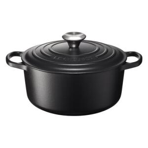 【シグニチャー ココット・ロンド 24cm / マットブラック】LECREUSET / ルクルーゼ　...