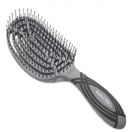 【DubleC Pro　グレー】NuWay4Hair　DCP-GY　ヘアブラシ　プロ専用　ツヤ髪　セ...