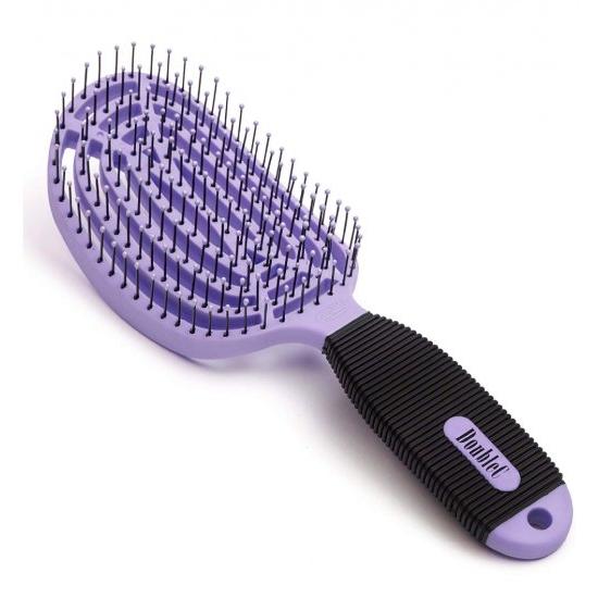 【DubleC　パープル】NuWay4Hair　DC-PE　ヘアブラシ　プロ仕様　ツヤ髪　セレブ　速...