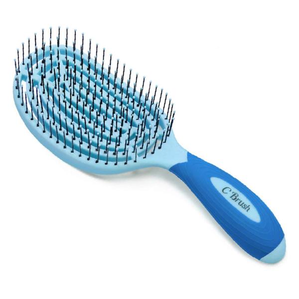 【C Brush　ブルー】NuWay4Hair　NWC-BL　ヘアブラシ　ベーシック　ツヤ髪　セレブ...
