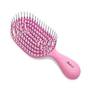 【Junior C　ピンク】NuWay4Hair　NJC-PK 　ヘアブラシ　コンパクト　子供　犬猫...