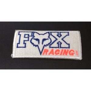 FOX RACING アイロン ワッペン 横 約105mm 縦 約50mm｜hakobiya