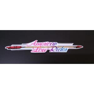American Low Rider ステッカー グラデーション/白色背景 横 約205mm 縦 約...