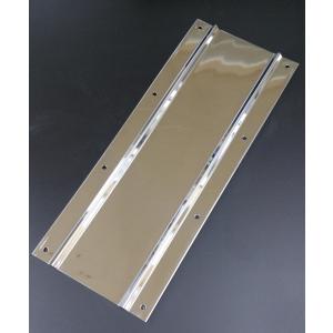 泥除け折込ステンレスプレート 横500mm x 縦200mm 2枚セット