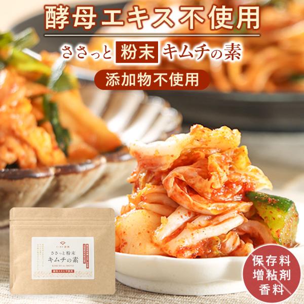 キムチの素 粉 100g キムチ キムチパウダー 添加物不使用 粉末キムチの素 血合い かつおだし ...