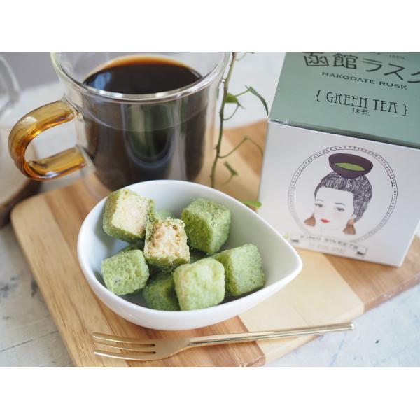 宇治抹茶使用！和スイーツお取り寄せ「函館ラスク　抹茶（小箱） 60g」　北海道　キングベーク通販 【...