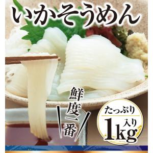 函館産 いかソーメン1kg｜hakodate-kujiraya