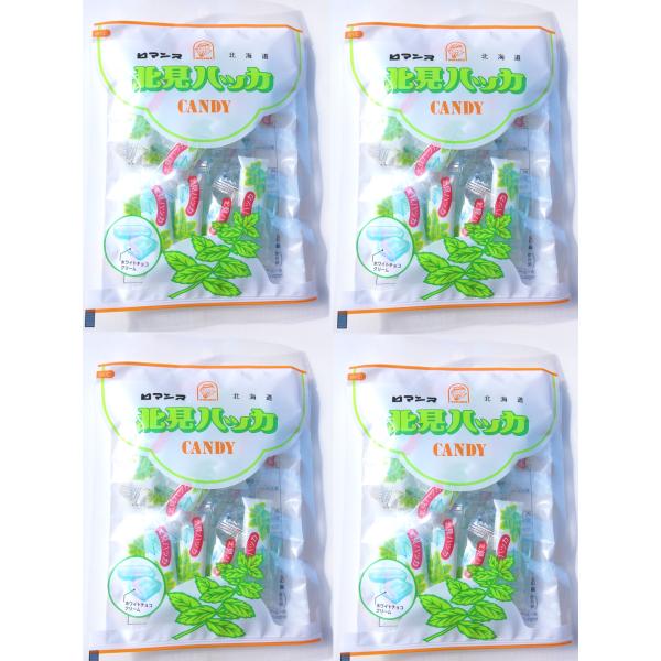 Bonusストア+参加中 4袋セット 北見ハッカキャンディ （90g×4袋）ロマンス製菓 ゆうパケッ...
