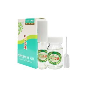 （メール便送料無料）天然ハッカ油スプレー詰替セット（スプレー12ml＆詰替用20ml）スポイト付き 薄荷油 天然和種ハッカ100%（ペパーミント商会）