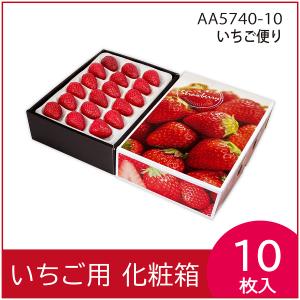 いちごの箱）イラストいちご平詰め250g4P セパレート 期間限定まとめ