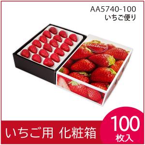 いちごの箱）ストロベリーフィールズ 2P（片面窓付）/100枚入（L-2271