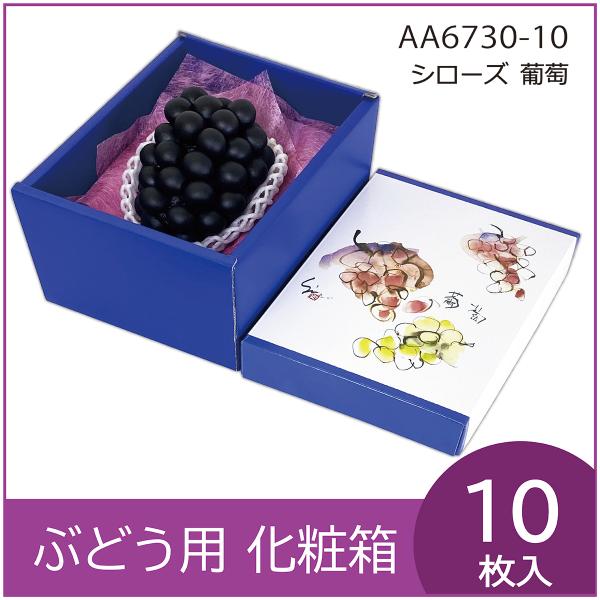 ブドウ・シャインマスカットギフト用化粧箱　シローズ葡萄　ぶどう2房用　果物箱　プレゼントボックス　贈...