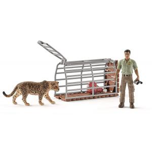 シュライヒ 42427 ジャングル調査隊 アニマルケージ 動物フィギュア