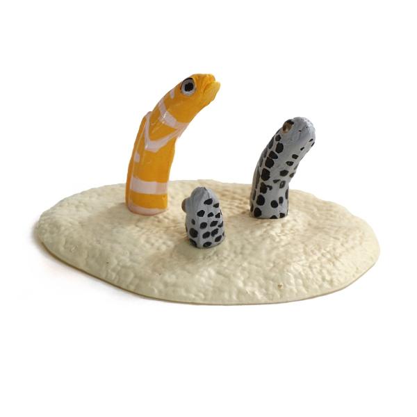 ミニチュアプラネット 75396  チンアナゴ＆ニシキアナゴ  動物フィギュア