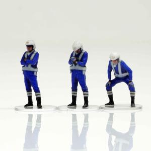 figreal 1/64救急隊員002 3体セット 064-00006-03b 彩色済フィギュア
