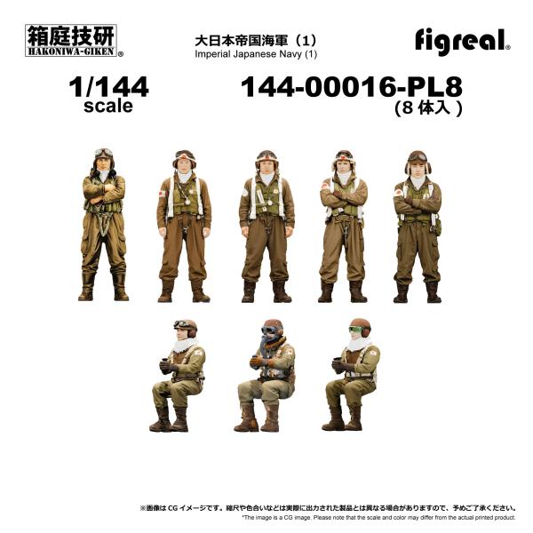 figreal 1/144 大日本帝国海軍(1)PL8　8体 144-00016-PL8 彩色済みフ...