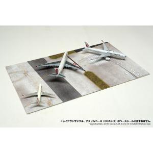 1/400　CXBS-AL0400-002a　421x251mm　空港　滑走路　[箱庭技研]コレクションケースX用ベースシール｜hakoniwagiken