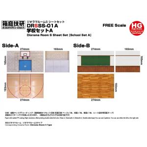箱庭技研　ジオラマルーム S シートセット  学校A　体育館　教室　